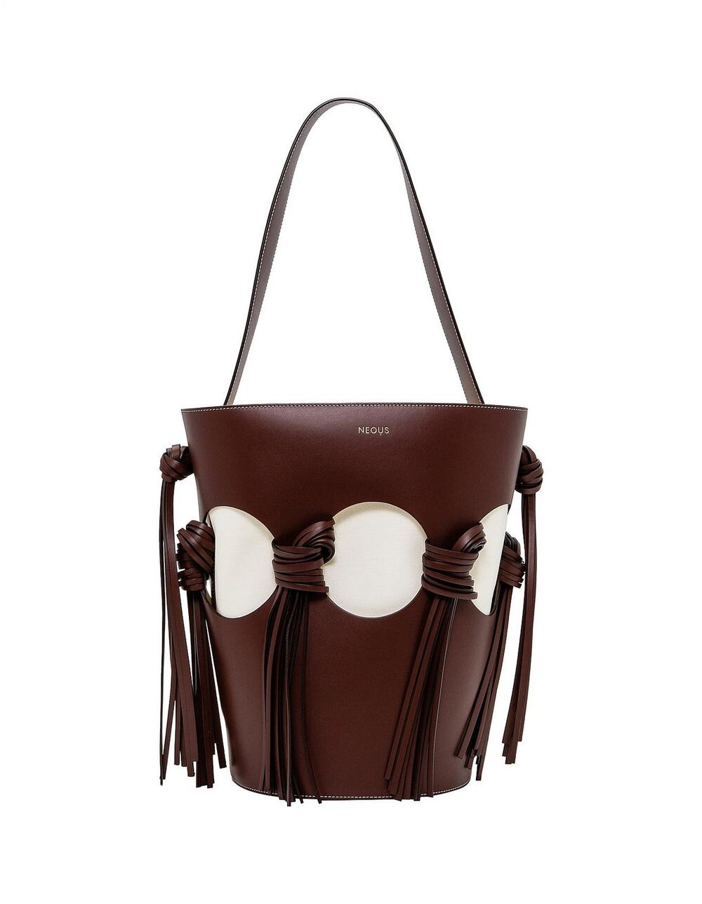NEOUS Venus Bucket Shoulder Bag Calfskin leather Chocolate Brown